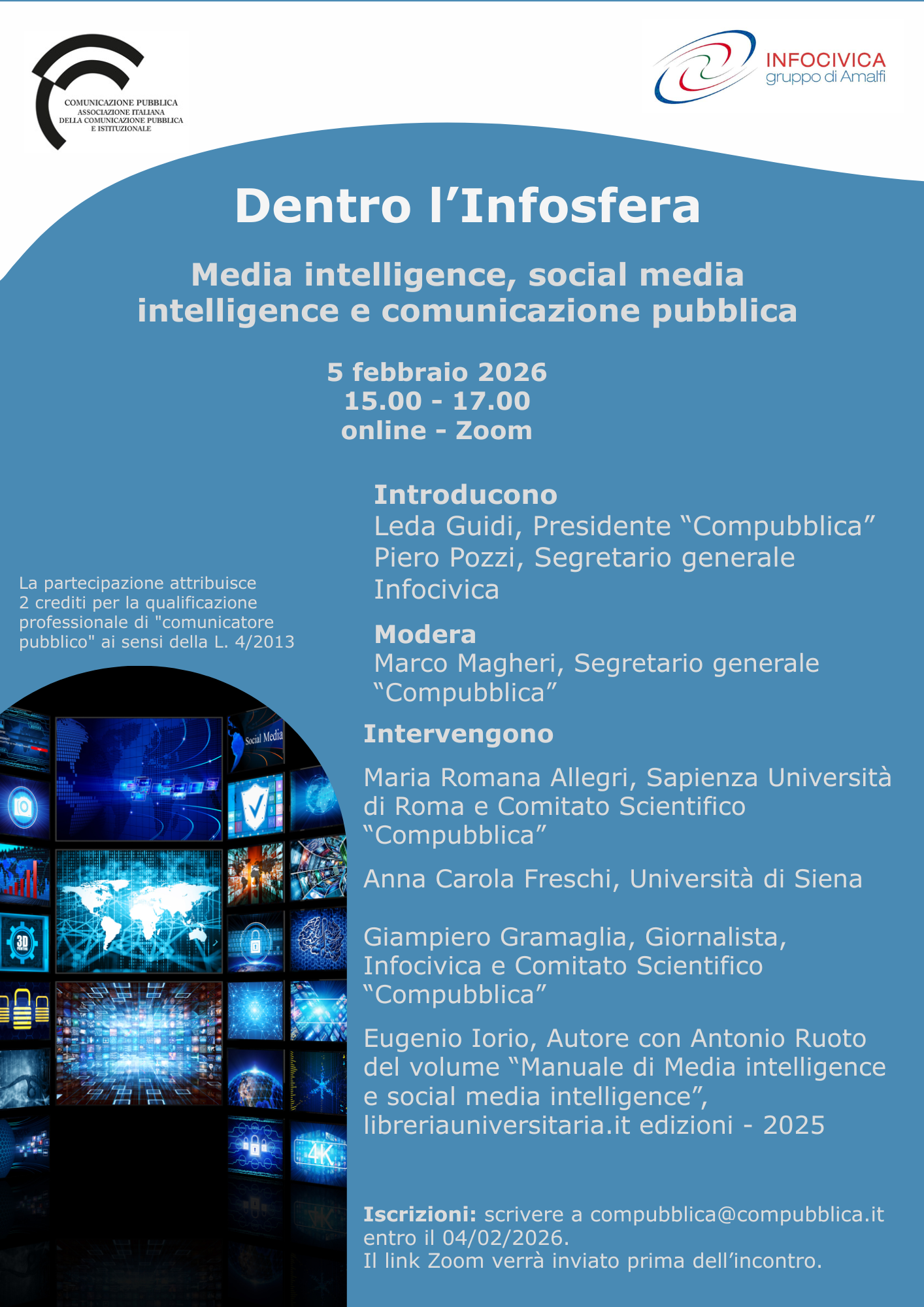 Dentro l'Infosfera. Media intelligence, social media intelligence e comunicazione pubblica